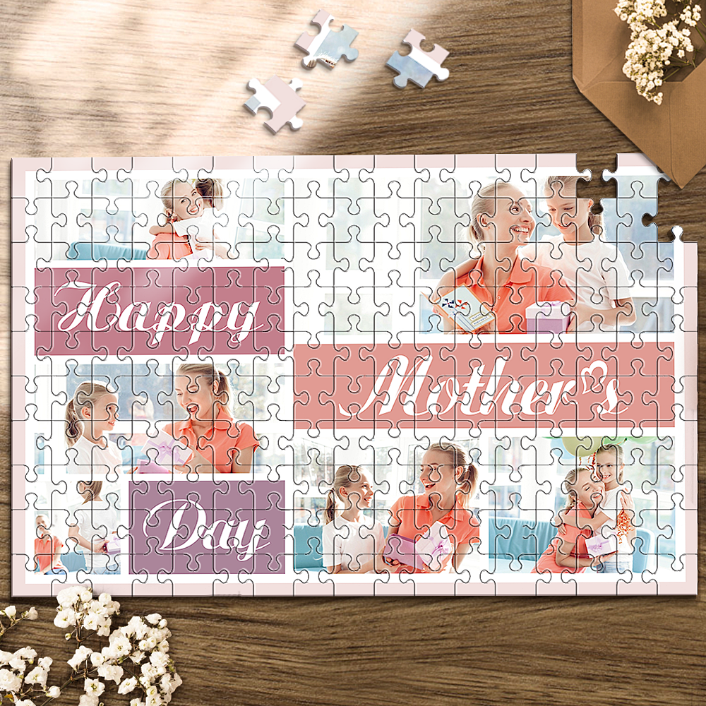 Custom Photo Jigsaw Puzzle Best Indoor Gifts for Mom - mysiliconefoodbag