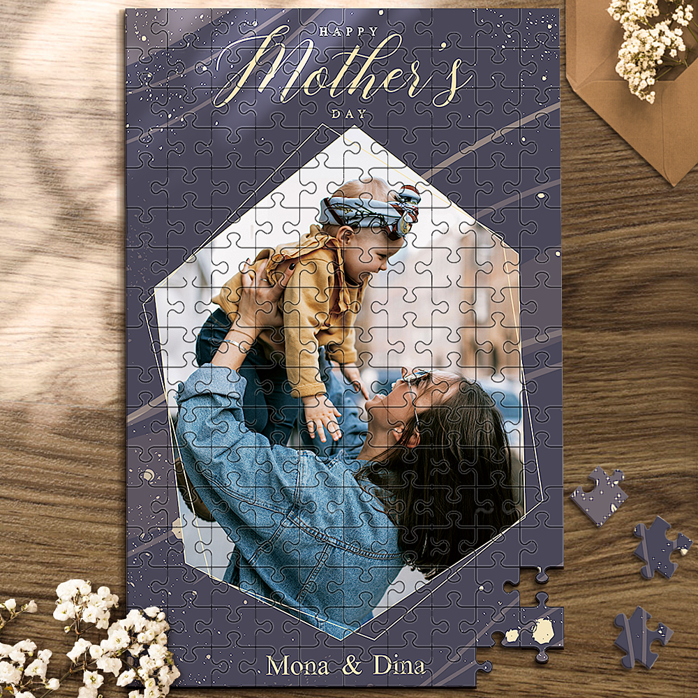 Custom Photo Jigsaw Puzzle Best Indoor Unique Gifts With Name - mysiliconefoodbag