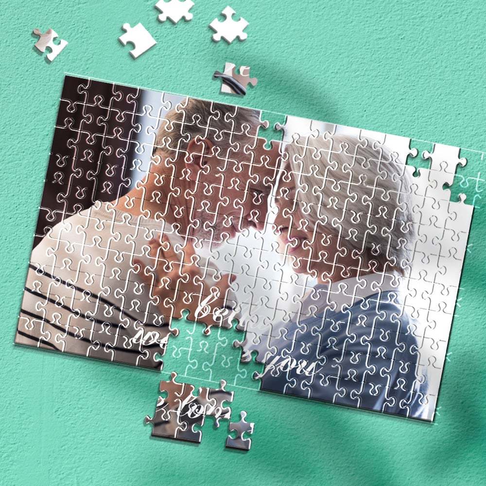 Gifts for Family Custom Love Photo Puzzle Name Jigsaw 35-1000 Piece - mysiliconefoodbag