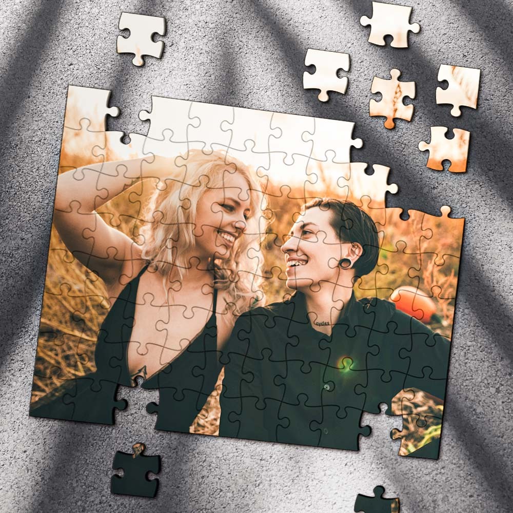 Gifts for Her Custom Photo Jigsaw Puzzle 35-1000 Pieces Love You - mysiliconefoodbag