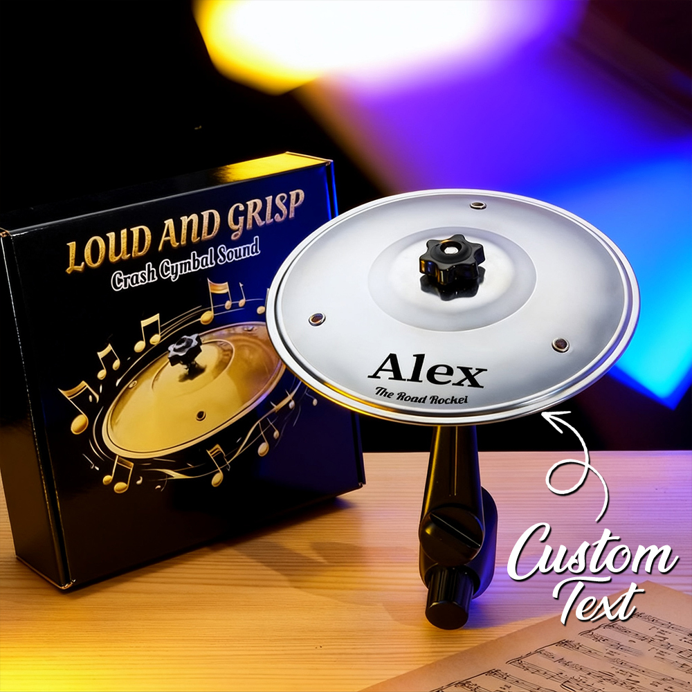 Mini Drum Cymbal Car Air Vent Clip | Funny Crash Cymbal Car Decor for Drummers, Music Lovers & Musicians Gift