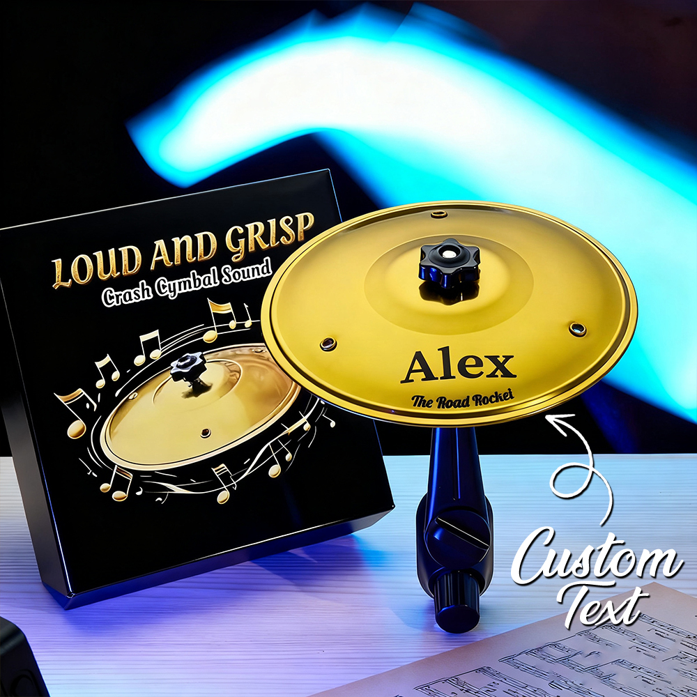 Mini Drum Cymbal Car Air Vent Clip | Funny Crash Cymbal Car Decor for