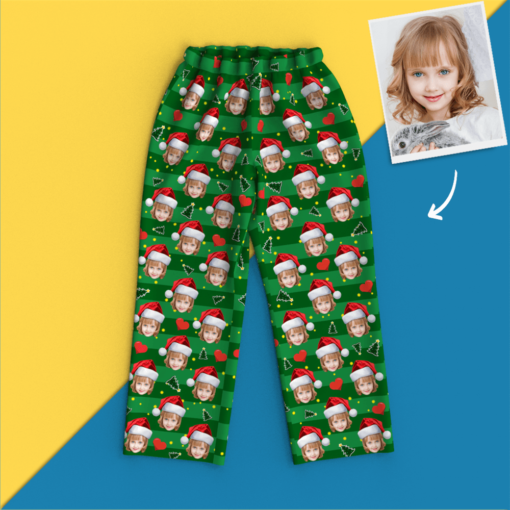 Custom Face Heart On Pajamas Personalized Pajamas - mysiliconefoodbag