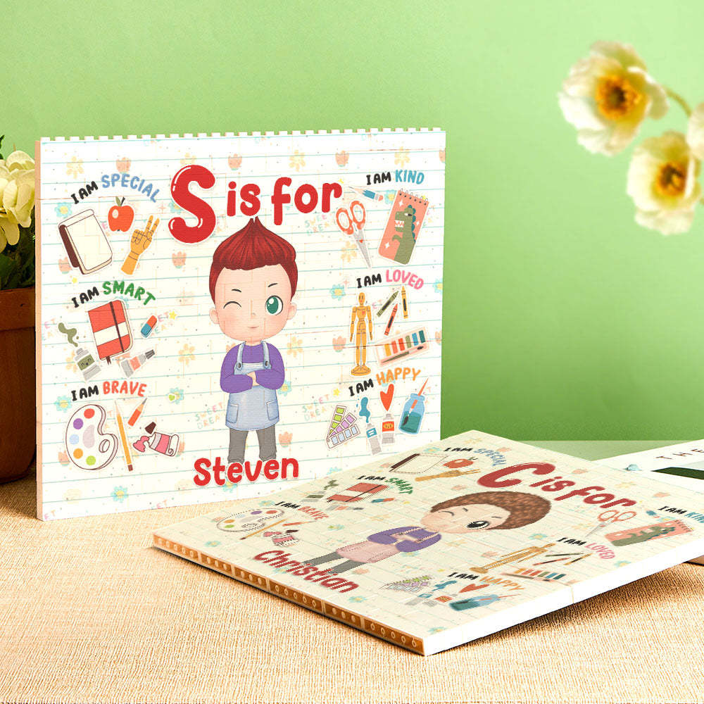 Personalized Horizontal Building Brick My Dream Job Block Birthday Gift For Kids - mysiliconefoodbag