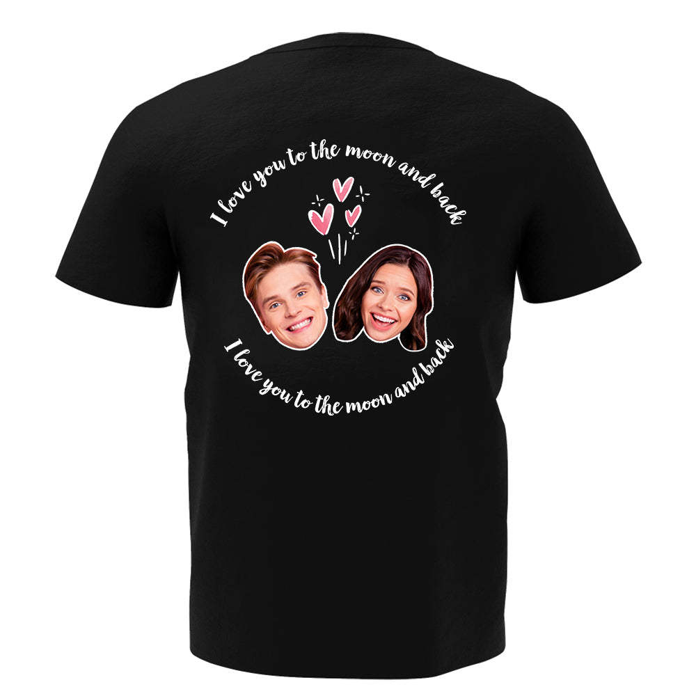 Custom My Face T-shirt Love Man Tee For Wedding