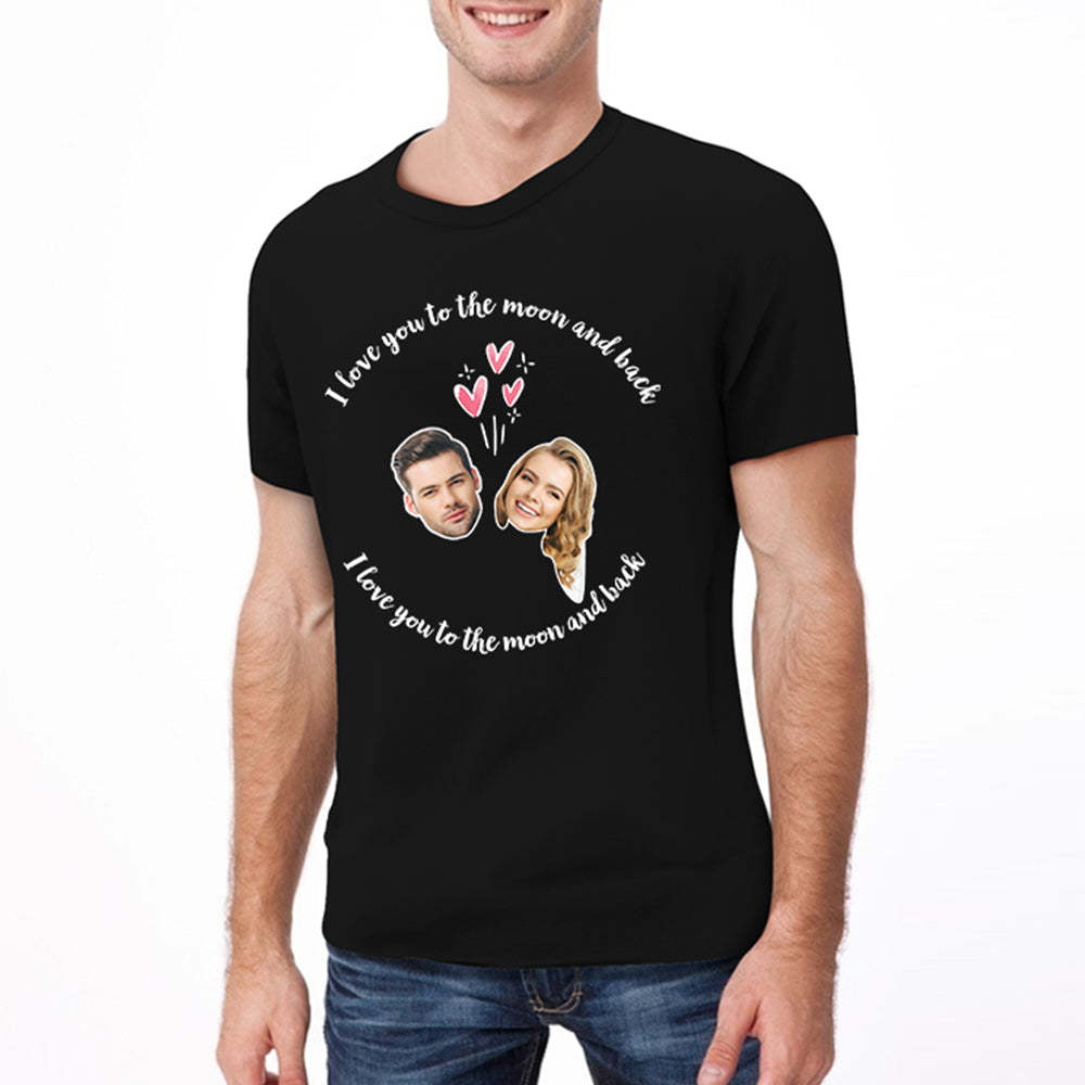 Custom My Face T-shirt Love Man Tee