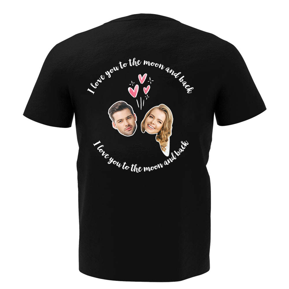 Custom My Face T-shirt Love Man Tee