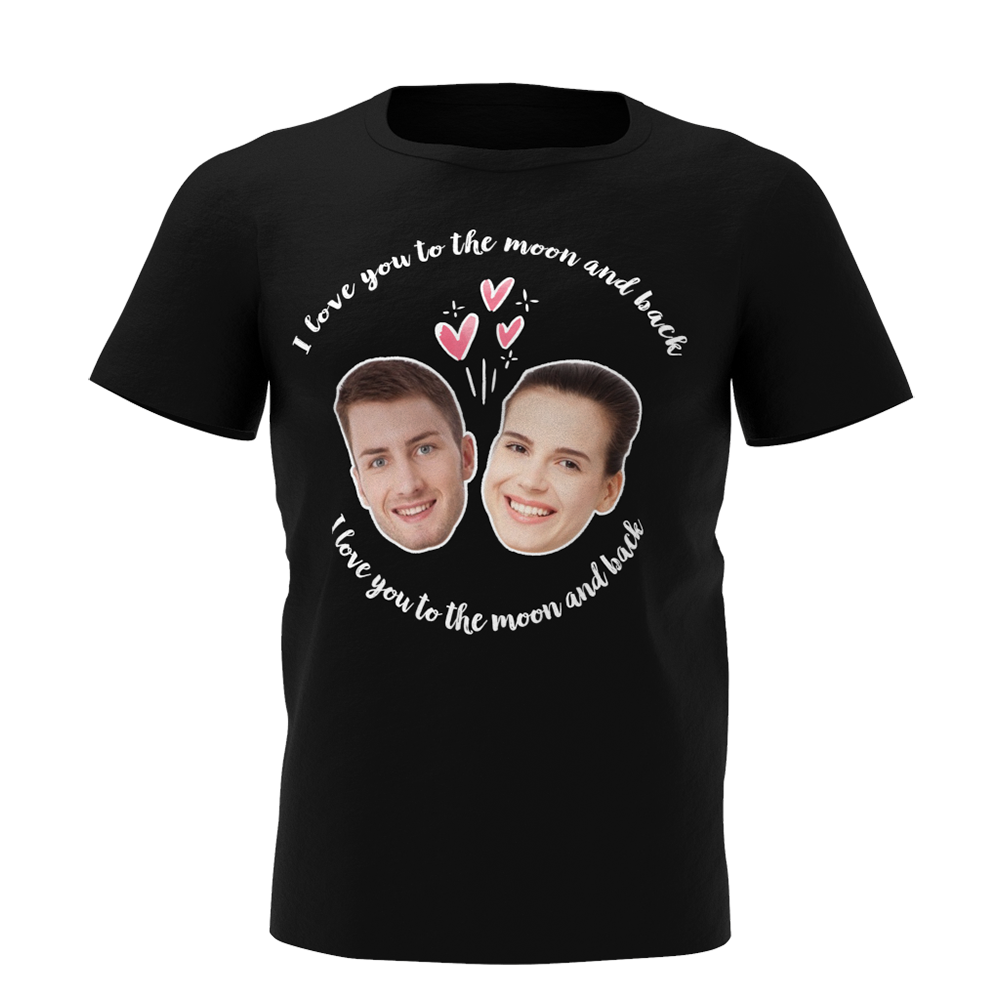 Custom My Face T-shirt Love Man Tee For Wedding