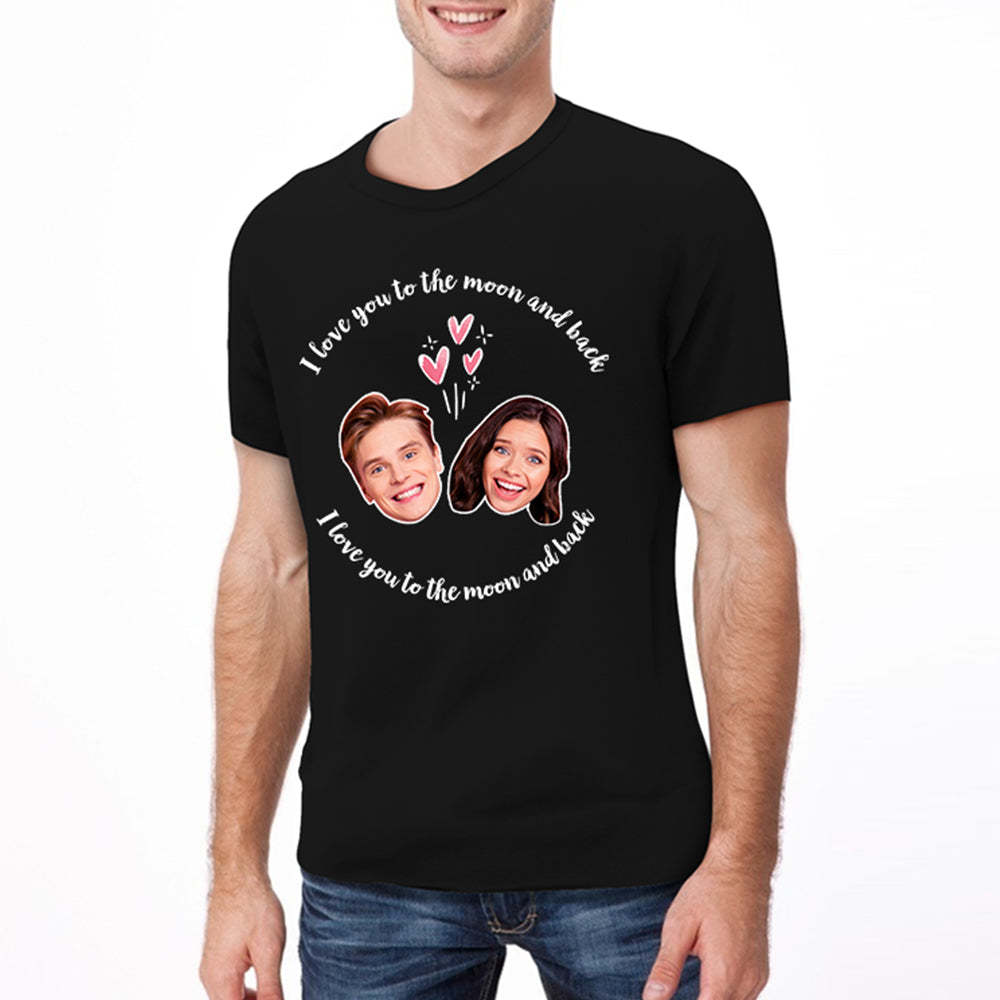 Custom My Face T-shirt Love Man Tee For Wedding
