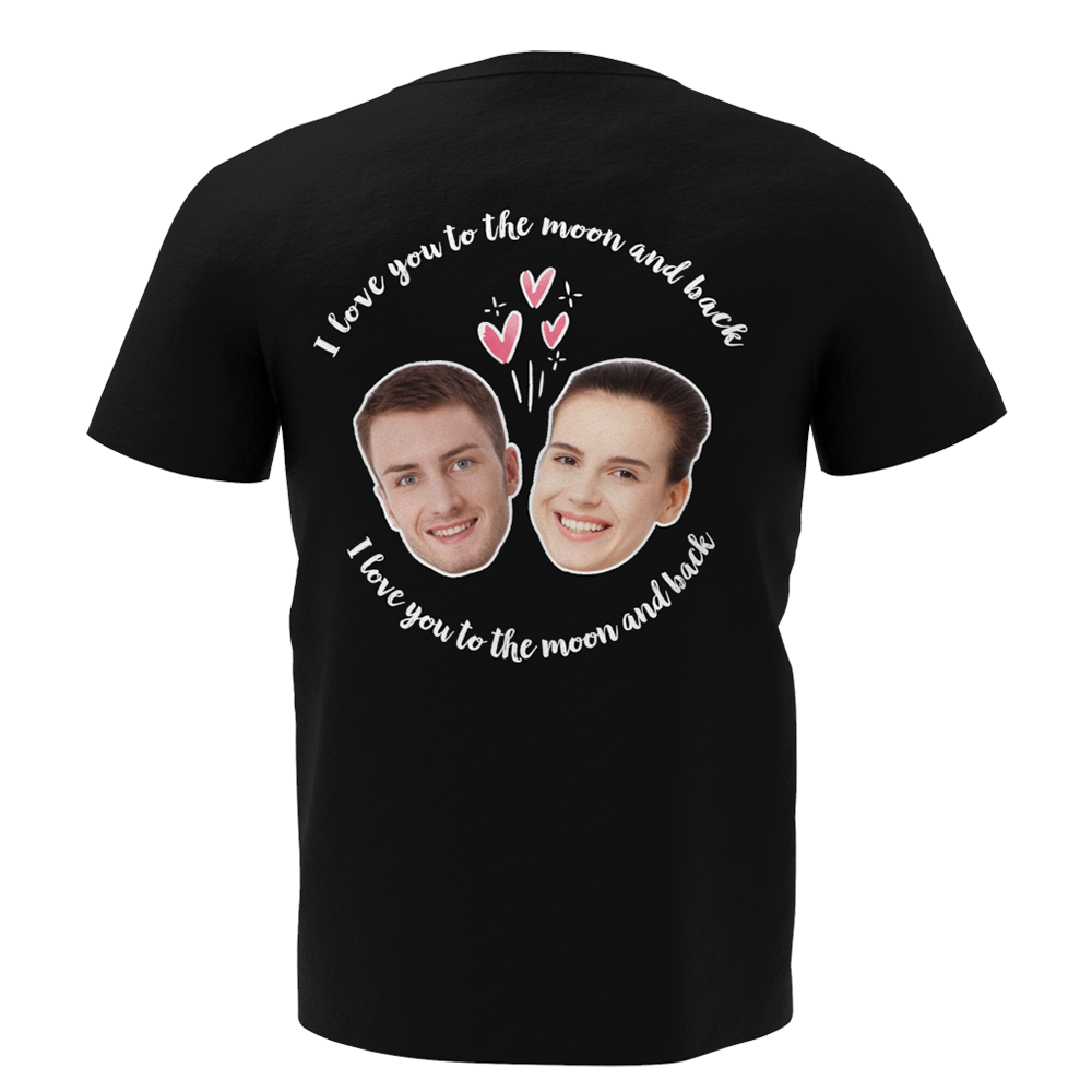 Custom My Face T-shirt Love Man Tee For Wedding