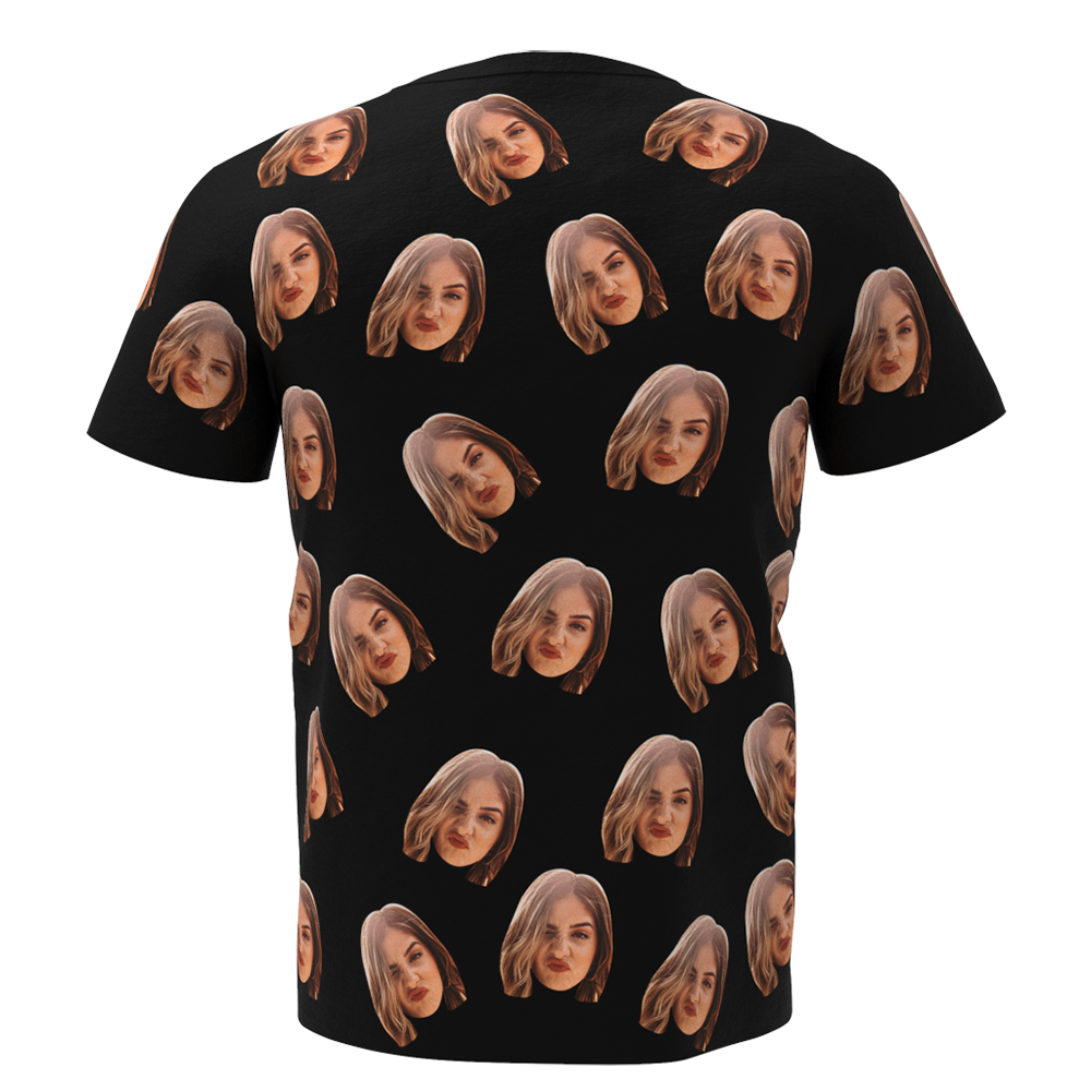 Custom My Face All Over Print Tee Personalized Face Shirt Men's T-shirt