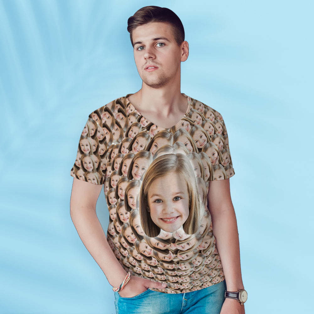 Custom T-shirt Your Face All Over Print T-shirt Adult T-Shirt Design for Gift