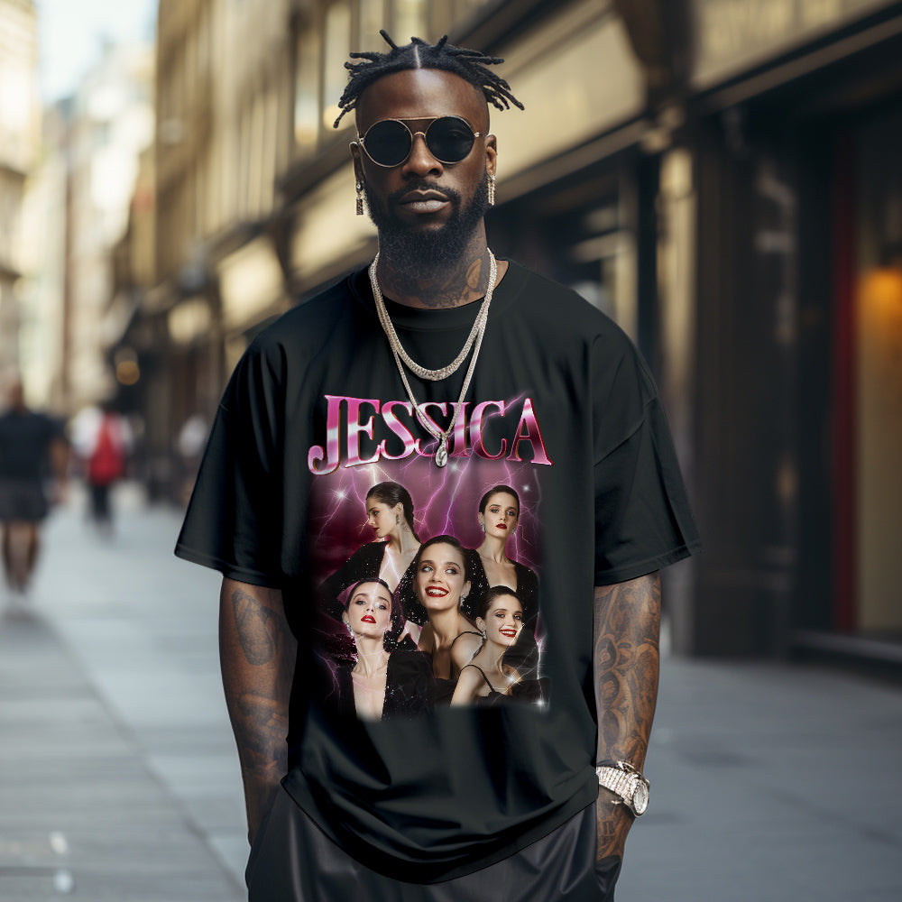 My Face Shirt Custom Vintage Photo Tee Personalized Name T-Shirt Gift