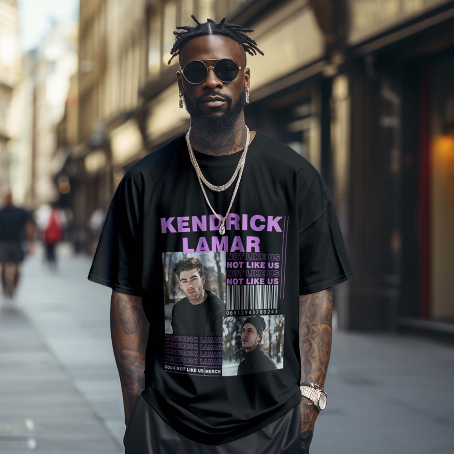 Custom Photo Vintage Tee Personalized Name T-shirt Rap Lover Star Gifts