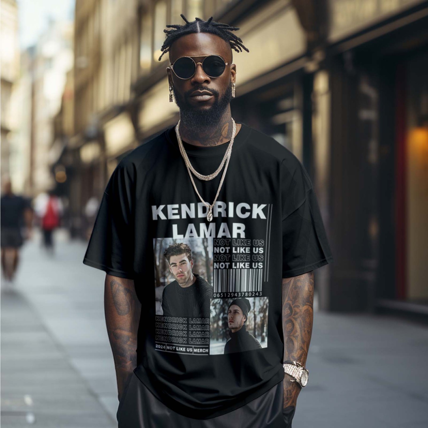 Custom Photo Vintage Tee Personalized Name T-shirt Rap Lover Star Gifts