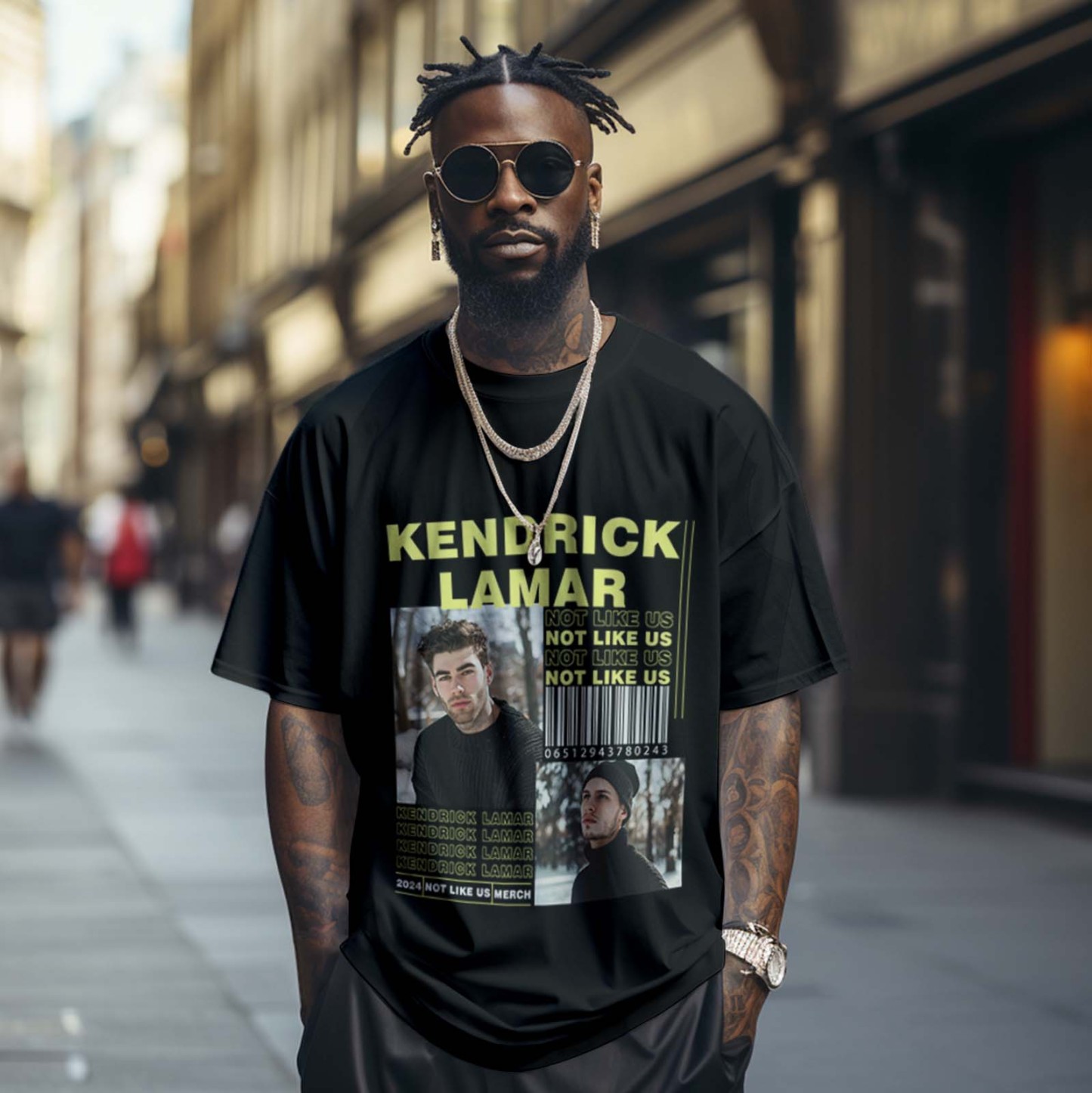 Custom Photo Vintage Tee Personalized Name T-shirt Rap Lover Star Gifts