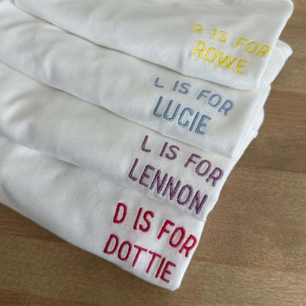 Personalized T-Shirt with Embroidered Name Gift for Kids - MyFaceTshirt