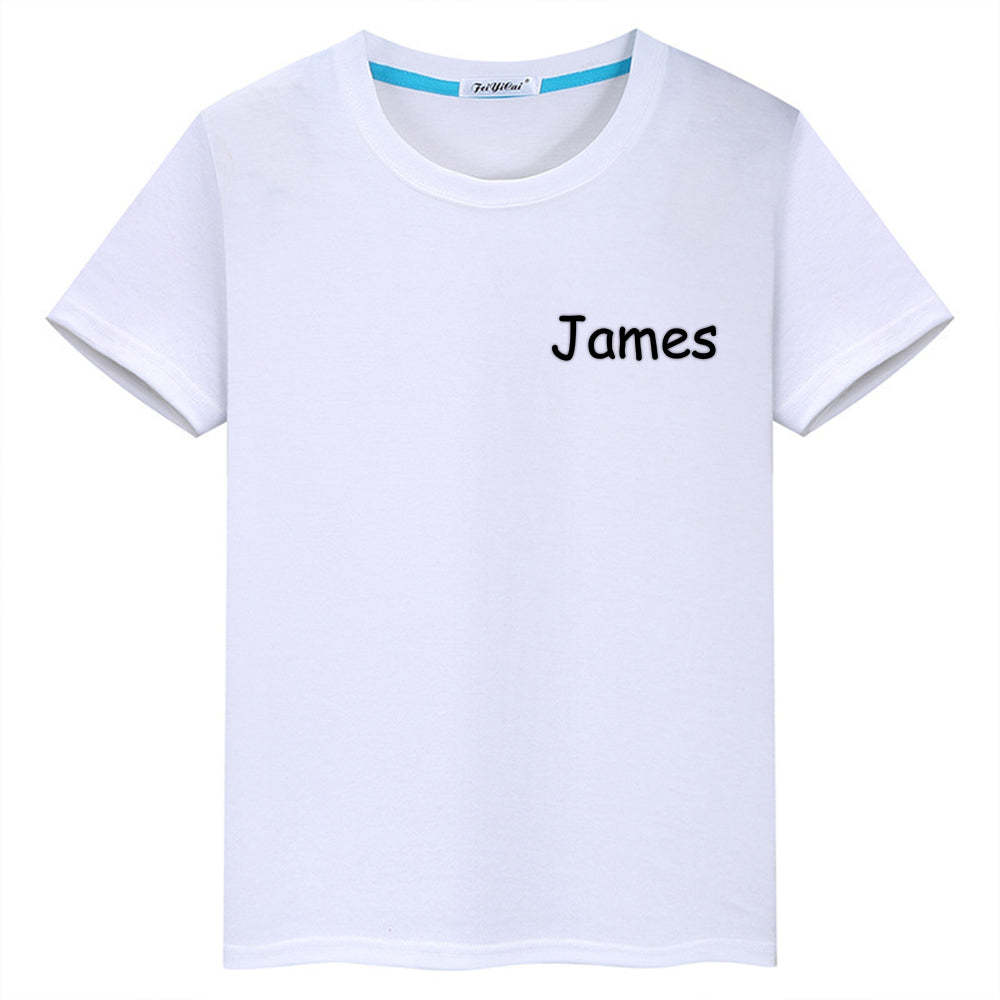 Personalized T-Shirt with Embroidered Name Gift for Kids - MyFaceTshirt