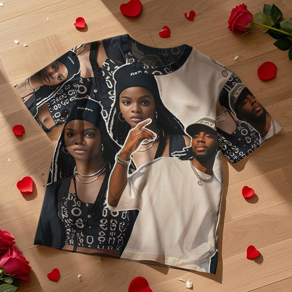 Custom Photos T-Shirt Personalized Vintage Photo T-Shirt