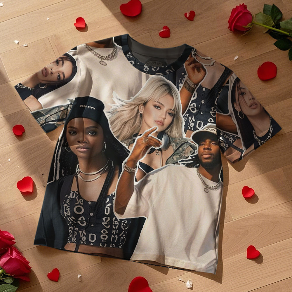 Custom Photos T-Shirt Personalized Vintage Photo T-Shirt