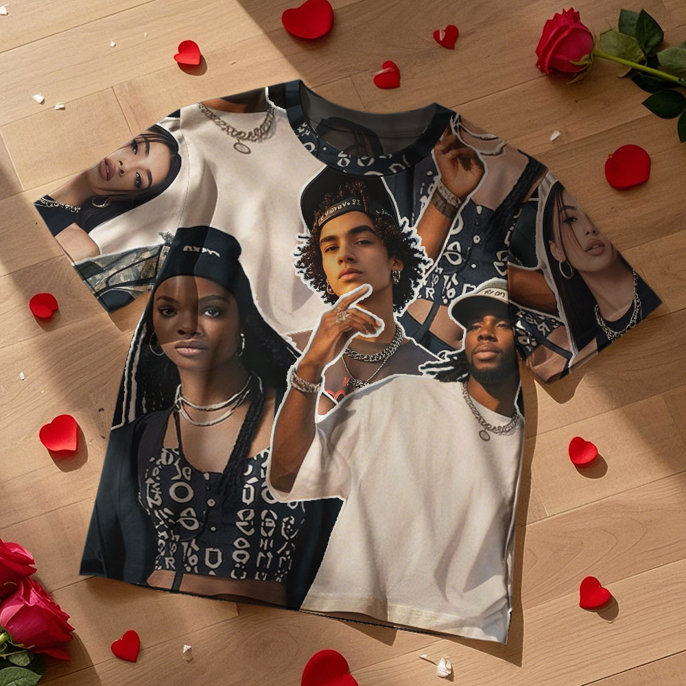 Custom Photos T-Shirt Personalized Vintage Photo T-Shirt