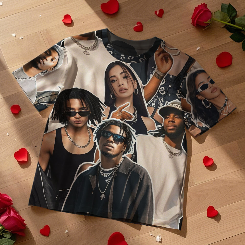 Custom Photos T-Shirt Personalized Vintage Photo T-Shirt