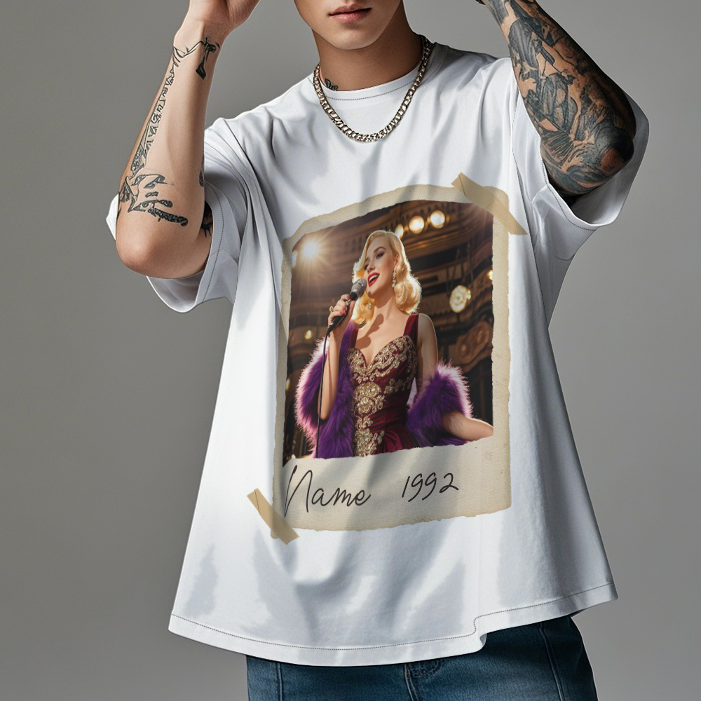 Custom Vintage Photo And Year Personalized 30th Birthday Gift Vintage 30th Birthday Party Vintage Est 1995 Shirt