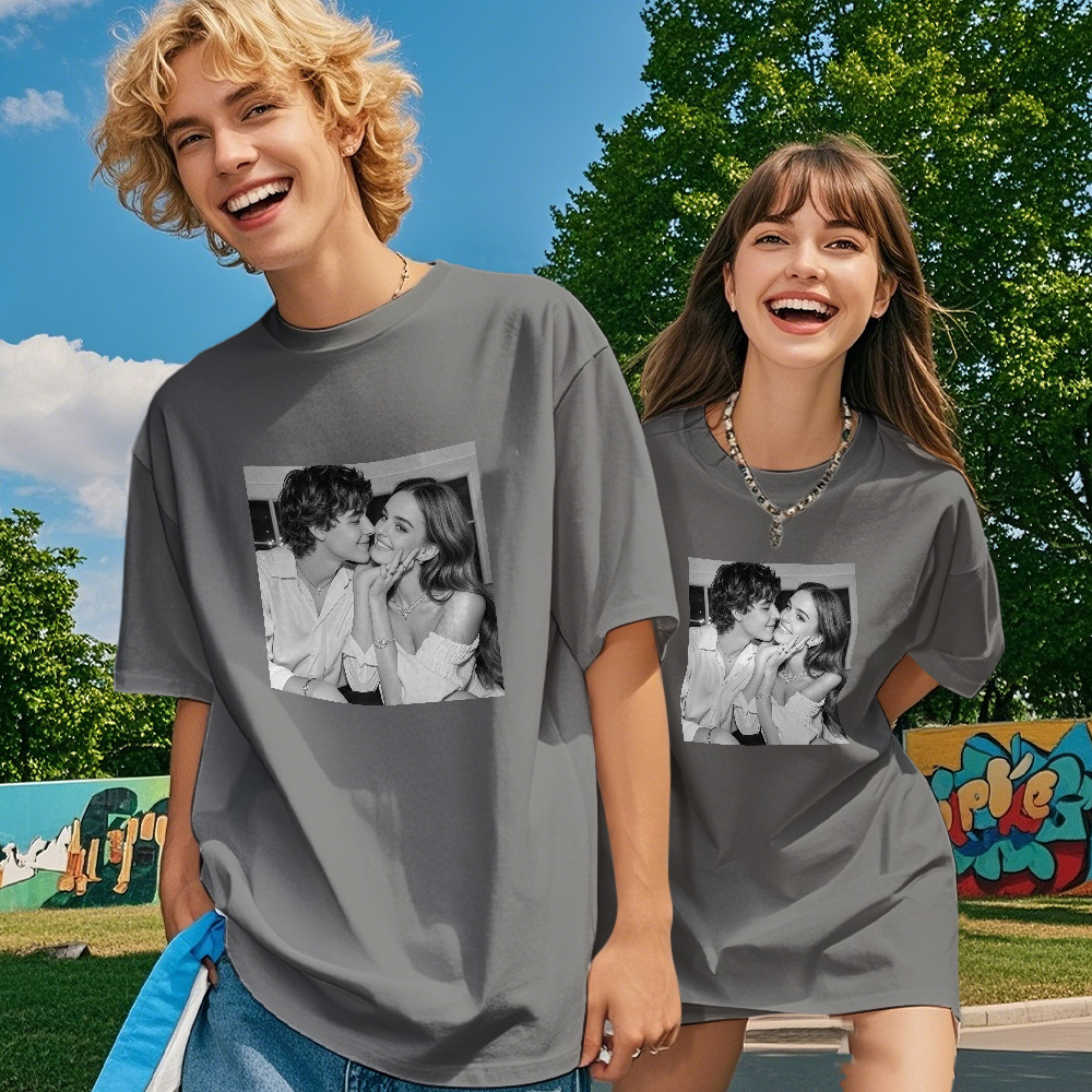 Custom 1-9 Photo Vintage Tee Shadow Shady Rap Star Retro Hip-Hop Legend Personalized Name T-shirt