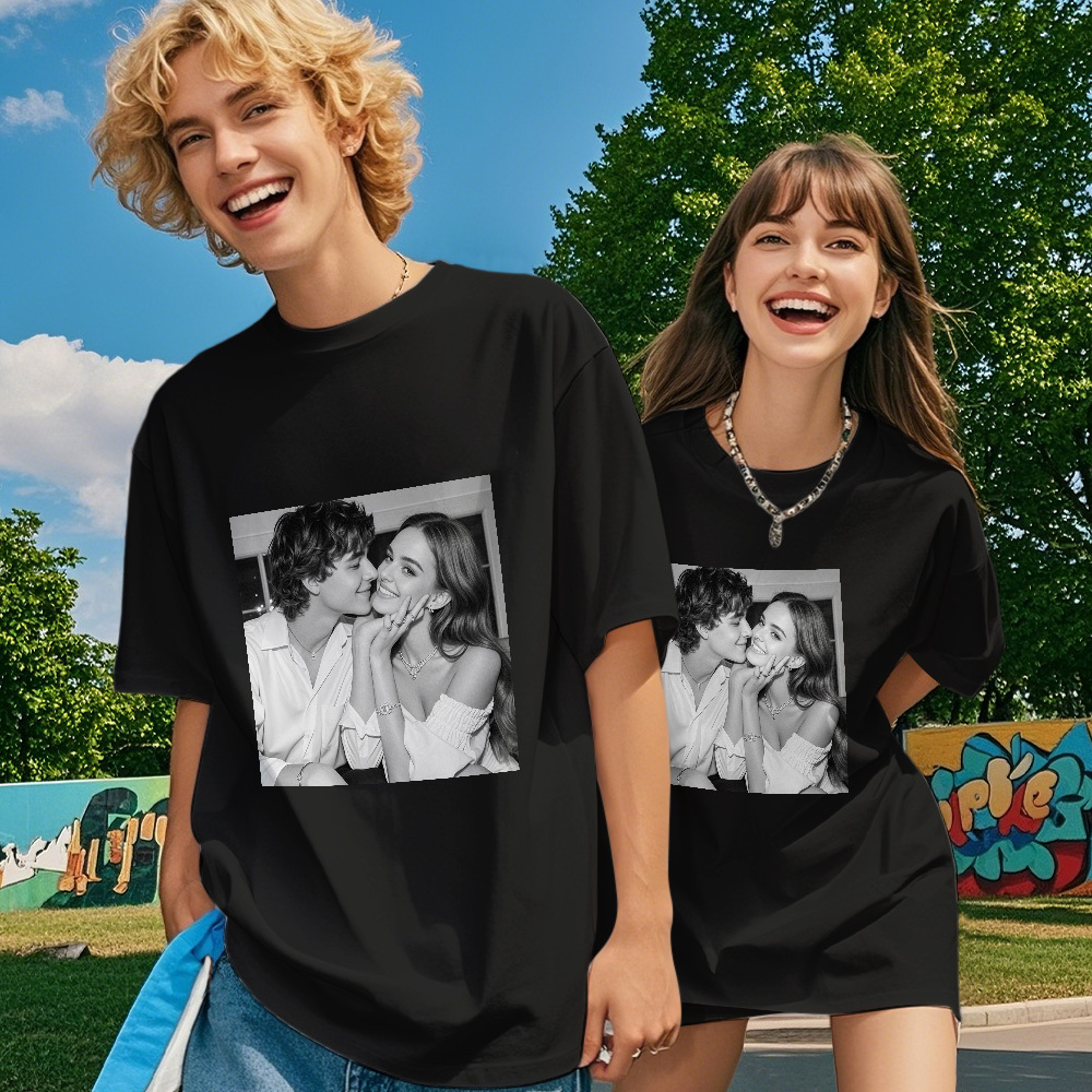 Custom 1-9 Photo Vintage Tee Shadow Shady Rap Star Retro Hip-Hop Legend Personalized Name T-shirt