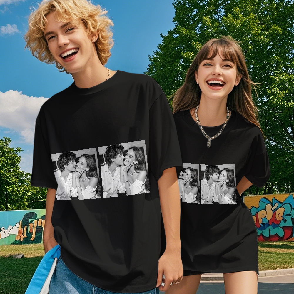 Custom 1-9 Photo Vintage Tee Shadow Shady Rap Star Retro Hip-Hop Legend Personalized Name T-shirt