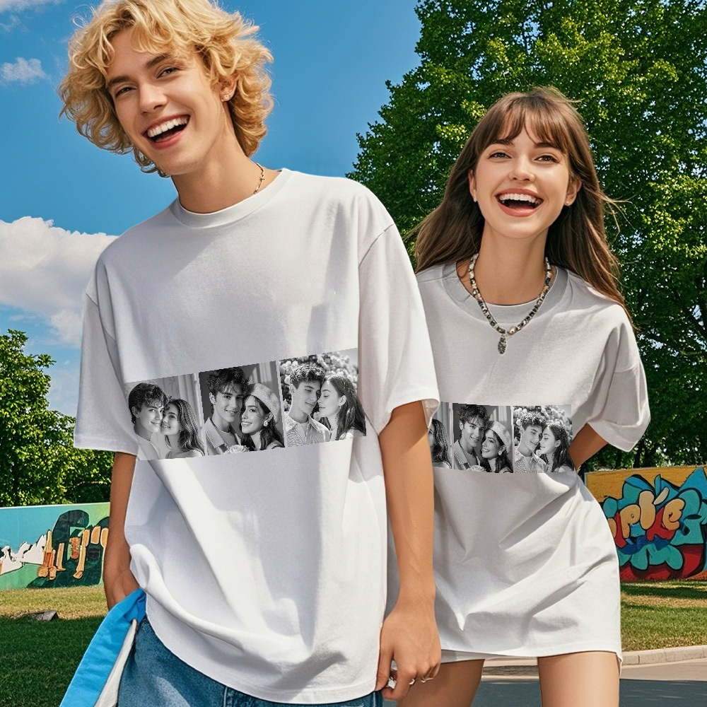 Custom 1-9 Photo Vintage Tee Shadow Shady Rap Star Retro Hip-Hop Legend Personalized Name T-shirt