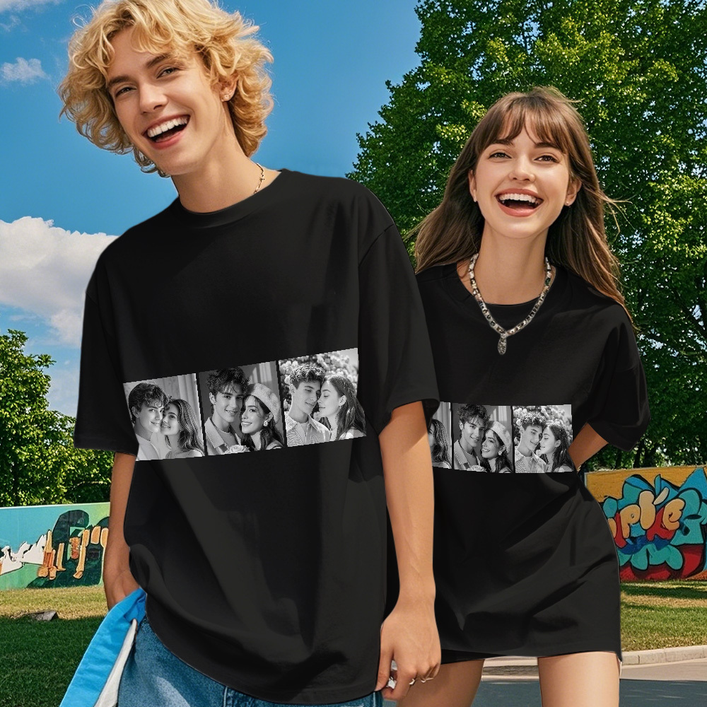 Custom 1-9 Photo Vintage Tee Shadow Shady Rap Star Retro Hip-Hop Legend Personalized Name T-shirt