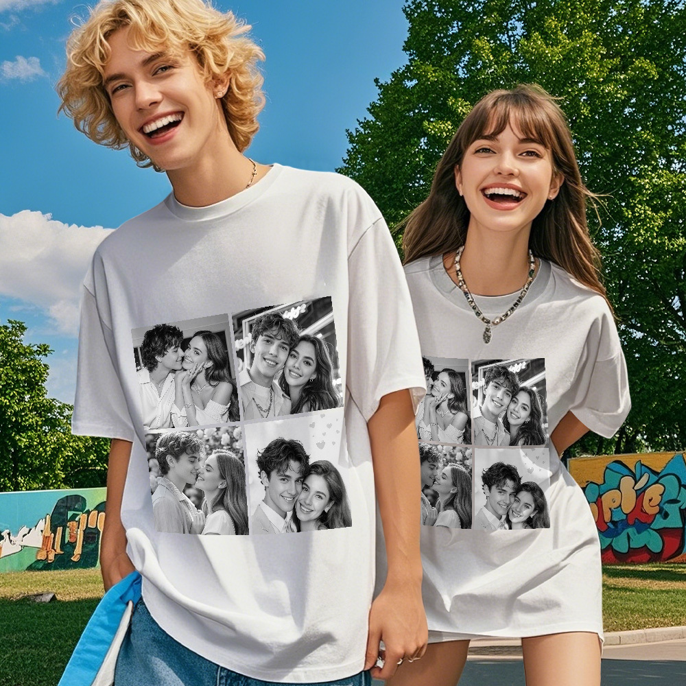 Custom 1-9 Photo Vintage Tee Shadow Shady Rap Star Retro Hip-Hop Legend Personalized Name T-shirt