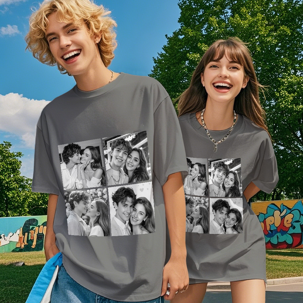 Custom 1-9 Photo Vintage Tee Shadow Shady Rap Star Retro Hip-Hop Legend Personalized Name T-shirt