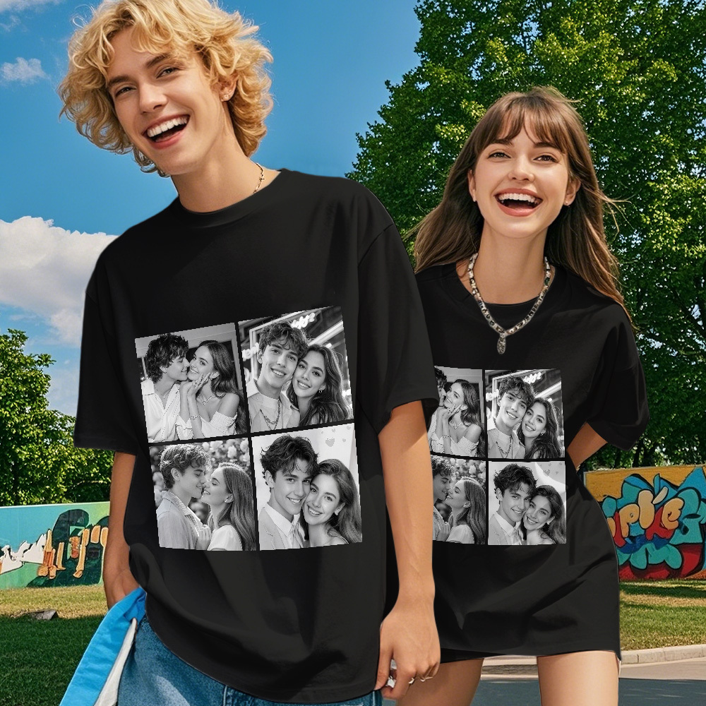 Custom 1-9 Photo Vintage Tee Shadow Shady Rap Star Retro Hip-Hop Legend Personalized Name T-shirt