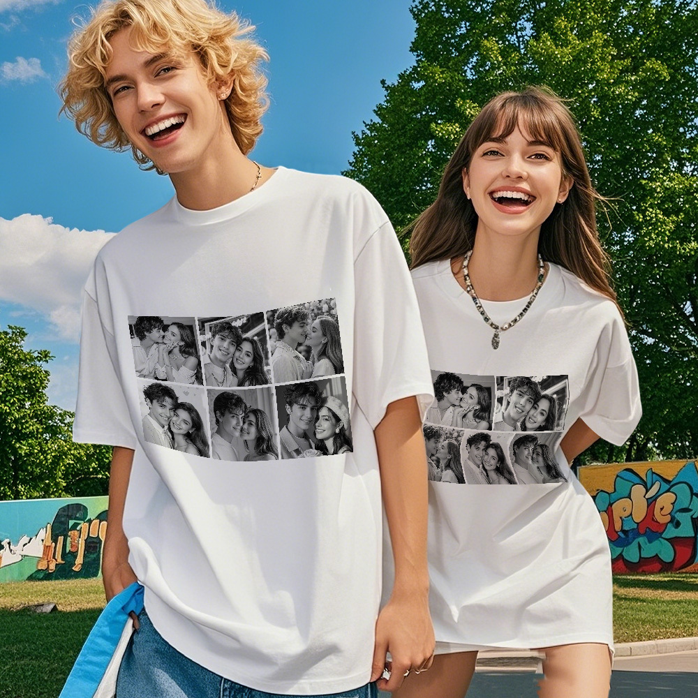 Custom 1-9 Photo Vintage Tee Shadow Shady Rap Star Retro Hip-Hop Legend Personalized Name T-shirt