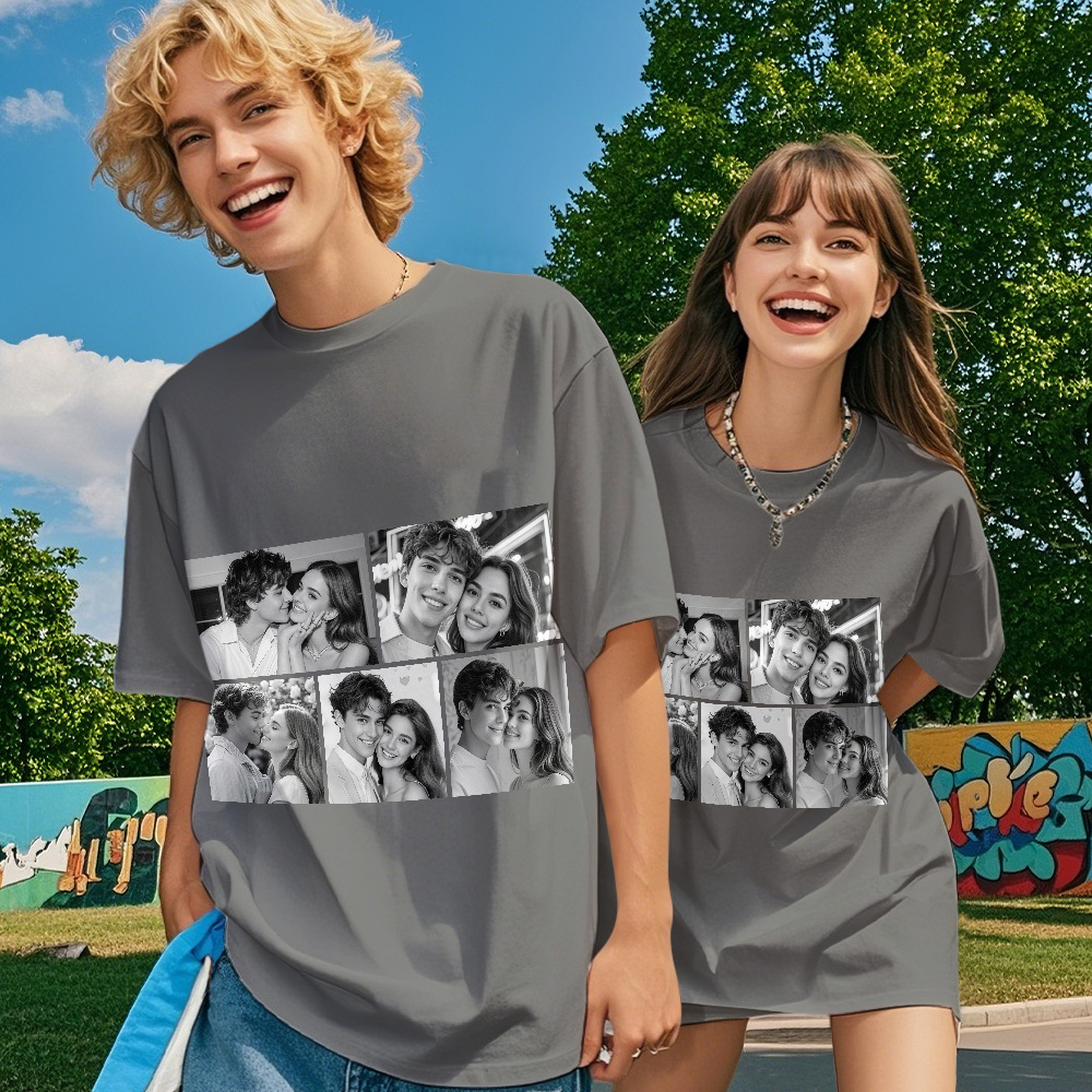 Custom 1-9 Photo Vintage Tee Shadow Shady Rap Star Retro Hip-Hop Legend Personalized Name T-shirt