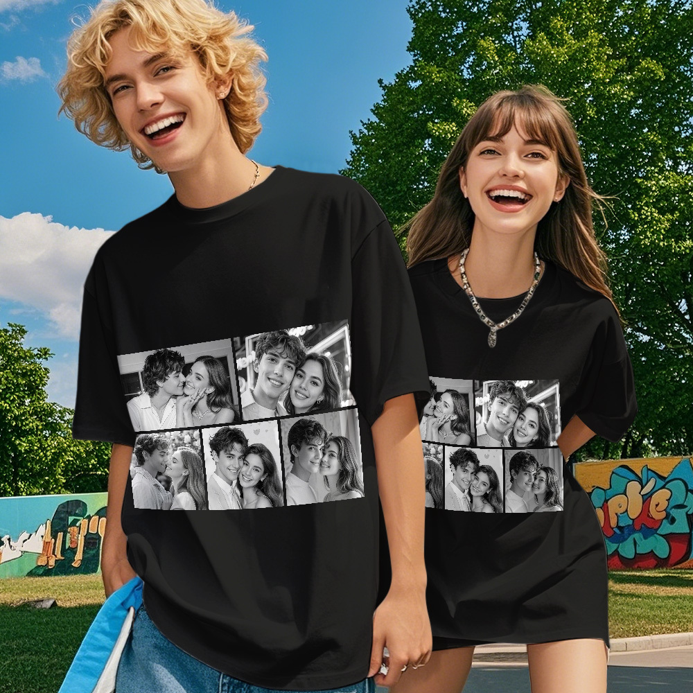 Custom 1-9 Photo Vintage Tee Shadow Shady Rap Star Retro Hip-Hop Legend Personalized Name T-shirt