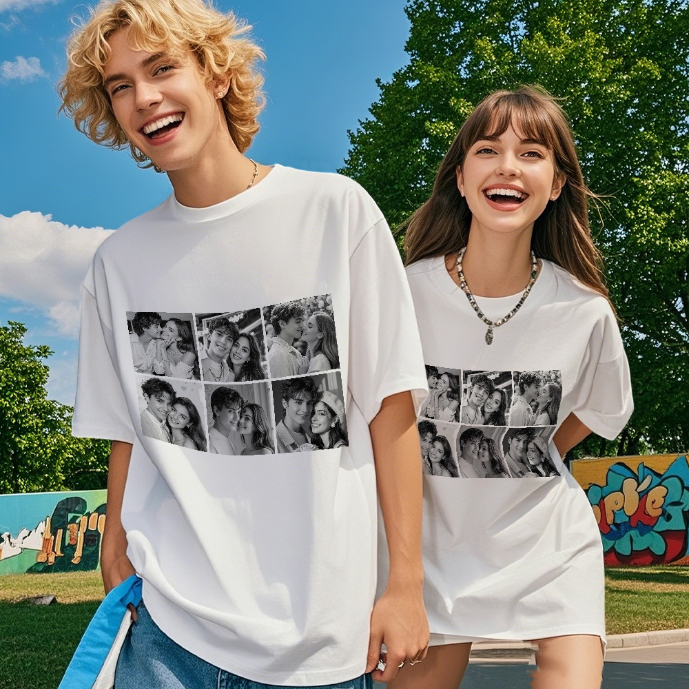 Custom 1-9 Photo Vintage Tee Shadow Shady Rap Star Retro Hip-Hop Legend Personalized Name T-shirt