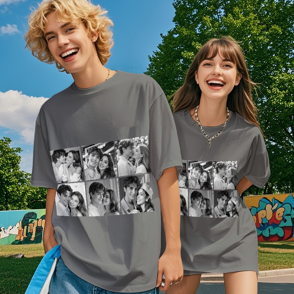 Custom 1-9 Photo Vintage Tee Shadow Shady Rap Star Retro Hip-Hop Legend Personalized Name T-shirt