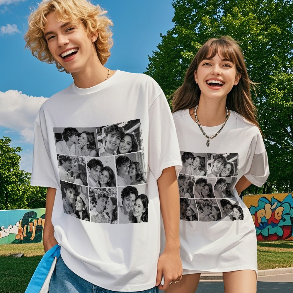 Custom 1-9 Photo Vintage Tee Shadow Shady Rap Star Retro Hip-Hop Legend Personalized Name T-shirt