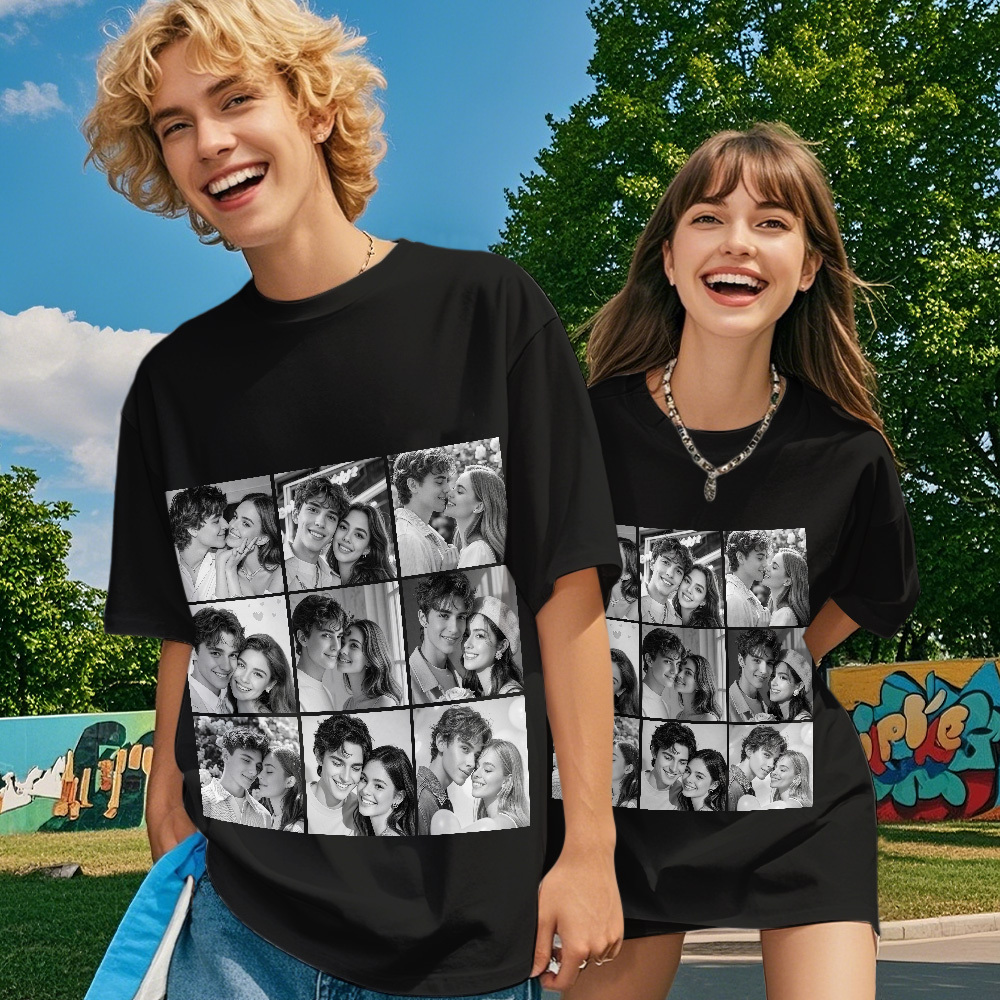 Custom 1-9 Photo Vintage Tee Shadow Shady Rap Star Retro Hip-Hop Legend Personalized Name T-shirt