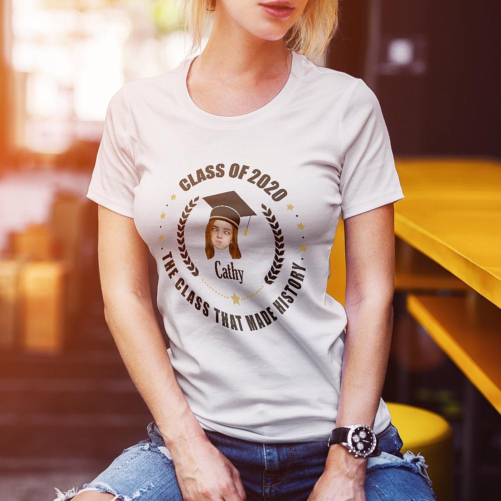 Custom Face T-shirt Graduation-The Class That Made History