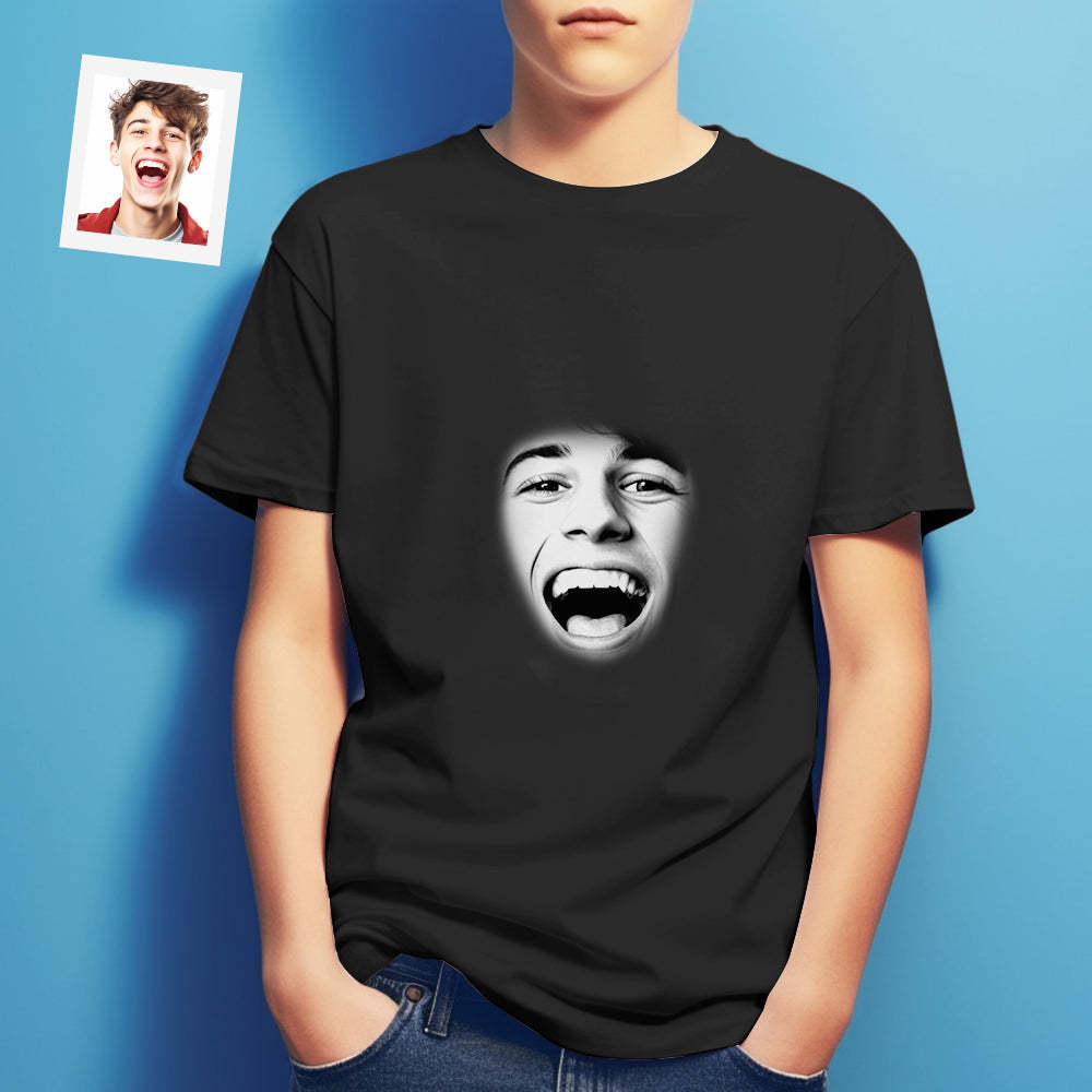 Custom Face Printed T-Shirt Personalized Face On Unisex Shirt Gifts For Him
