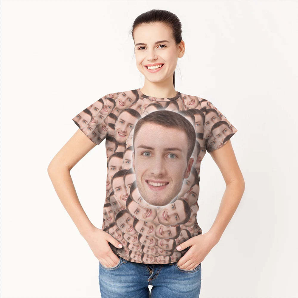 Custom My Face T-shirt Funny Face All Over Print T shirt