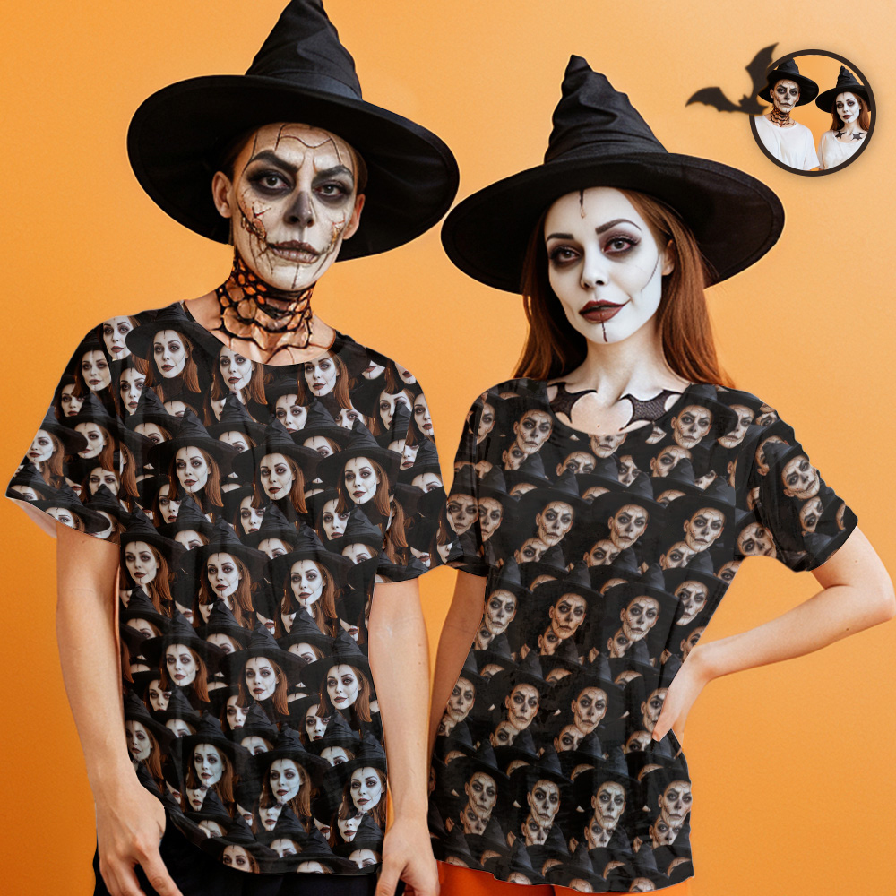 Custom T-shirt Mash Face Shirt My Face All Over Print Tee Men's T-shirt