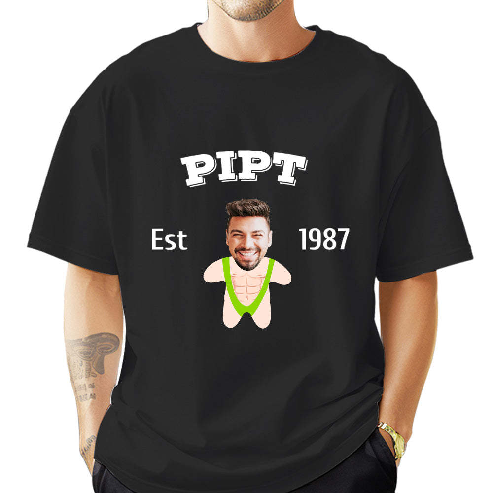 Custom Face Minime T-shirt Personalized Name and Year