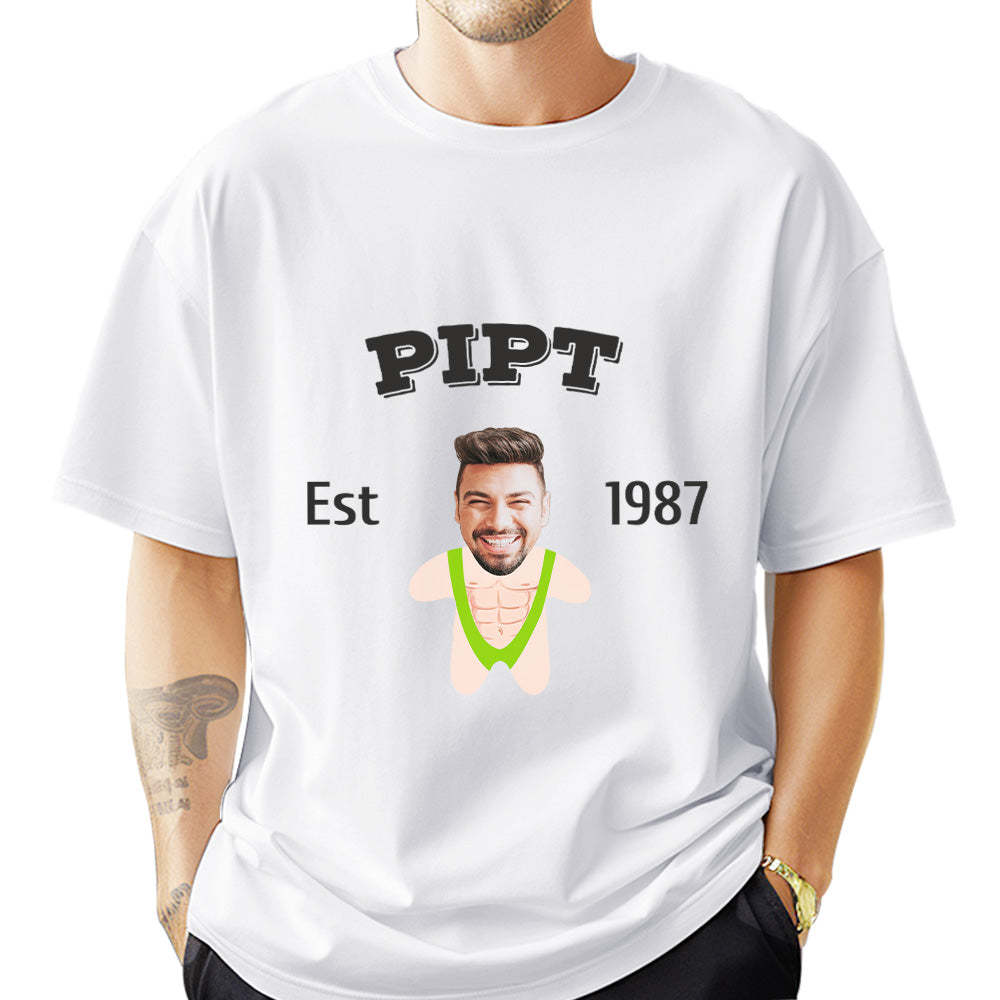 Custom Face Minime T-shirt Personalized Name and Year