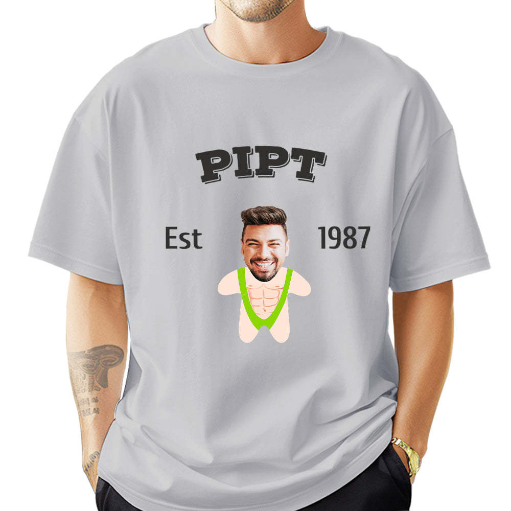 Custom Face Minime T-shirt Personalized Name and Year
