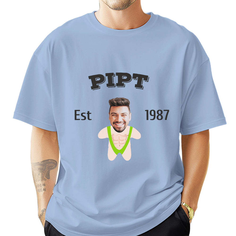 Custom Face Minime T-shirt Personalized Name and Year